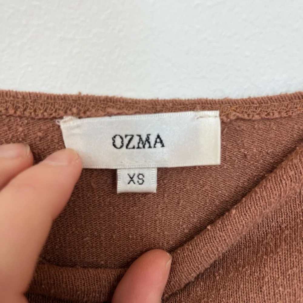 OZMA Long Sleeve Silk Noil Bodysuit XS - Picture 3 of 3